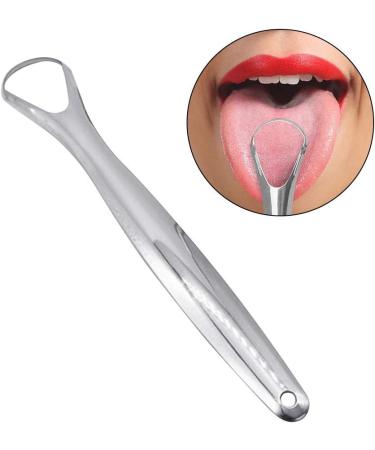 Stainless Steel Tongue Scraper - Effective Oral Care for Bad Breath | Tongue Cleaning Tool - Buy Online on GoSupps.com