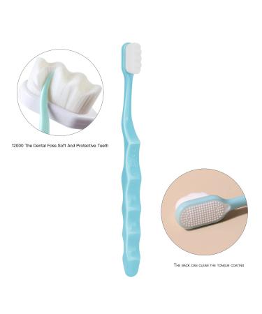 Extra Soft Toothbrush for Sensitive Teeth | Ultra Soft Micro Nano 15000 Bristles | 2 Count Pack - Buy Online on GoSupps.com