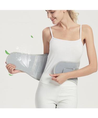 Buy Self-Heating Lumbar Support Belt for Sciatica Relief | Adjustable Pain Relief Belt with Removable Metal Strips for Women - Gray (Size M) - Buy Online on GoSupps.com