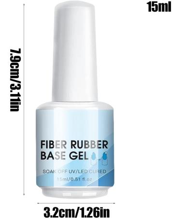 G n rique Clear Nail Fiber Gel - 15ml Base Coat Manicure Accessory Long-Lasting Strengthening Formula Easy Brush Application Quick-Drying Finish Travel Size - Buy Online on GoSupps.com