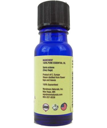Clary Sage Essential Oil - 100% Pure Therapeutic Quality | Aromatherapy & Emotional Balance | Wyndmere Naturals 10ml - Buy Online on GoSupps.com