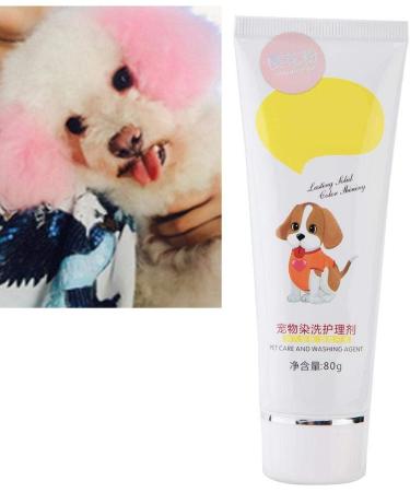 Pet-safe 80g Hair Color Dye Gel for Dogs and Cats - Non-Toxic and Natural Pigment, Harmless and Safe for Pets - Pink - Buy Online on GoSupps.com