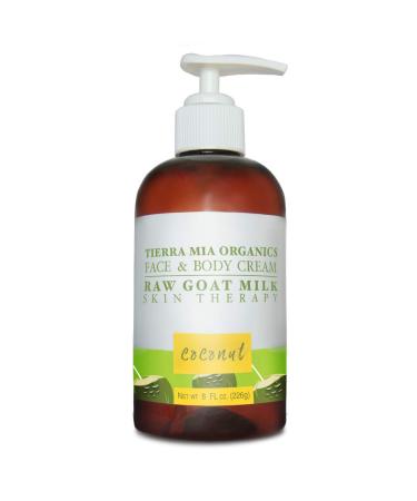 Tierra Mia Organics Raw Goat Milk Skin Therapy Face and Body Cream  8 Ounce