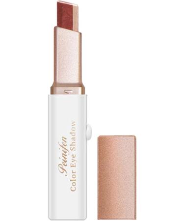 Eyeshadow Stick Matte Finish - Waterproof Long Lasting Bicolor Eye Shadow 6 Gradient Colors Eyeshadow Pencils For Natural Pink Brown Women Girls - Eyes Cosmetics Makeup Sticks Starter Travel Use Aezon 03# Reddish Brown - Buy Online on GoSupps.com