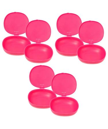 Healeeved 6 pieces Storage Box Silent Cup holder silicone pacifier pacifier container Purchase holder Period Disc Case menstrual disc cleaner pacifier box rosax3st 1 piece (1 Pack)