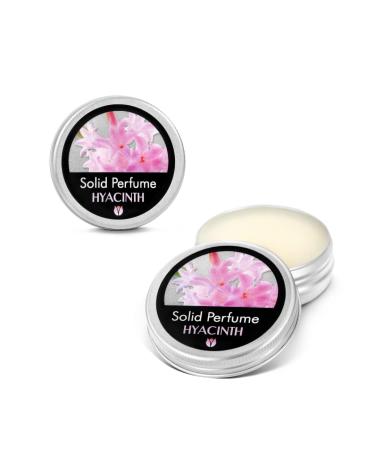 Flowerland Solid Perfume - Portable Pocket Balm Perfume Perfect for Travel Use - Natural Fragrance Parfum for Men and Women - Natural & Vegan - Hyacinth (30ml)