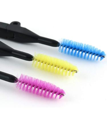 2 In 1 Brow Brush And Eyelash Comb Foldable Lash Defining Comb Double Head Eyelash Brush Pink  - Buy Online on GoSupps.com