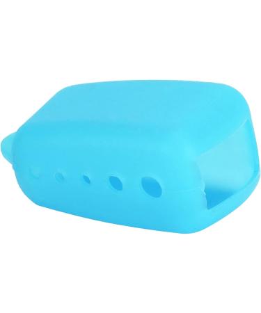 Zerodis Silicone Toothbrush Covers - Electric & Manual Toothbrush Head Protector Cap for Home Travel & Camping - Greenish Blue - Buy Online on GoSupps.com