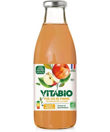 VITABIO - 100% Pure Juice - Jonagold Apple - 750ml - ORGANIC - Pack of 6 - Buy Online on GoSupps.com
