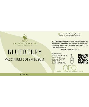 Buy 100% Pure Blueberry Seed Oil - Cold Pressed Non-GMO Carrier Oil for Skin & Hair Care - 8 oz - Buy Online on GoSupps.com