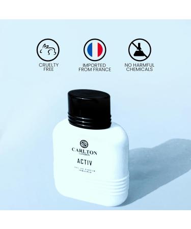 Carlto.n London Activ Eau De Parfum For Men | Limited Edition Premium Long Lasting Smoldering Perfume For Men - 100 Ml | Luxury Long Lasting Fresh Fresh Fresh Fragrance Spray | Gift For Men - Buy Online on GoSupps.com