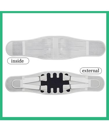 Breathable Adjustable Back Brace | Lumbar Support Belt for Sciatica & Herniated Disc - Small Gray | Pain Relief & Fitness Aid - Buy Online on GoSupps.com