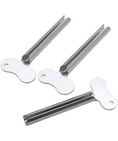 Tube Squeezer 10pcs Metal Tube Presser Squeezer Key Stainless Steel Toothpaste Roller Tube Wringer for Paint Cream Cosmetic Hair Dye - Buy Online on GoSupps.com