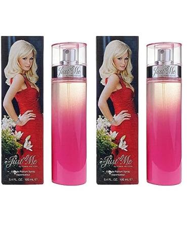 Paris Hilton Just Me For Women. Eau De Parfum Spray 3.4 Ounces (Pack of 2) Pink 3.4 Fl Oz (Pack of 2)