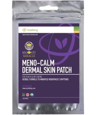 VYTALIVING Biovit Miracle Meno-Calm Patches for Women (30 Patches) - Pain, Night Sweats, & Mood Relief for Menopause - Hot Flushes & Hormone Imbalance Support - Buy Online on GoSupps.com