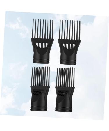 FRCOLOR Hair Dryer Diffuser Set - 4pcs Universal Comb Attachments for Blow Dryer - Afro Comb & Nozzles - Perfect Hair Straightener Replacement - Black - Buy Online on GoSupps.com