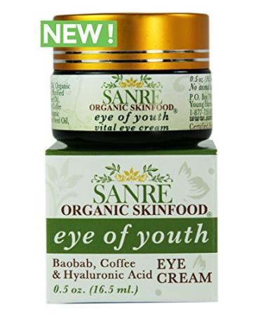 SanRe Organic Skinfood - EYE OF YOUTH - Anti-Aging Eye Cream - Holistic Non-GMO & Gluten Free