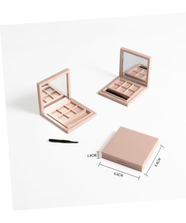 PAMINGONO 2pcs Empty Eyeshadow Palette Empty Eyeshadow Dish Empty Eye Shadow Pallet Empty Eyeshadow Container - Buy Online on GoSupps.com