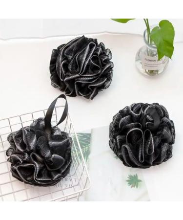 Premium Charcoal Loofah Set - 4-Piece Bath Sponge for Deep Cleansing & Exfoliation | Natural Bamboo Charcoal | MZA Body Store - Buy Online on GoSupps.com