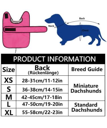 Dachshund Adjustable Lightweight Raincoat with Reflective Straps - Pink | Harness Hole | Best Gift for Dachshund - Size M - Buy Online on GoSupps.com