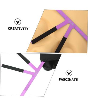 Didiseaon Stainless Nose Triangle Steel Ruler Positioning Position Measure Shaper Measuring Eyebrow Tool 13.8x7cm Purple - Buy Online on GoSupps.com
