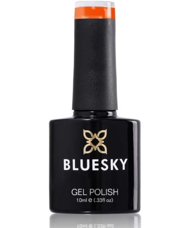 Bluesky Gel Nail Polish Sunset Orange A087 Bright Long Lasting Chip Resistant 10 ml (Requires Curing Under UV LED Lamp) - Buy Online on GoSupps.com
