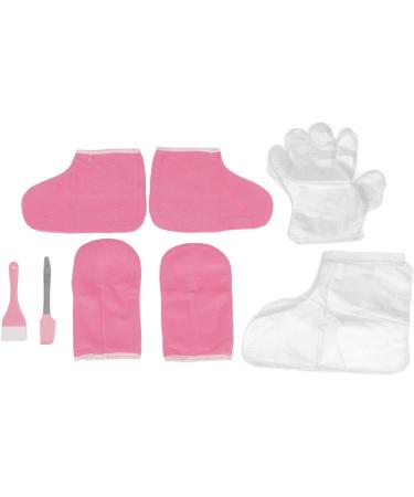 Paraffin Hand Foot Gloves Flannel Keep Warm Wax Hand Foot Liners Paraffin Mittens Foot Set Gloves & Socks for Hot Wax Hand Thermal SPA Therabath Wax - Buy Online on GoSupps.com
