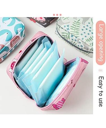 ZXLOYOS Sanitary Napkin Storage Bag Set - Ideal for Teen Pads & Menstrual Cup - First Period Kit for Girls - Polyester - Buy Online on GoSupps.com