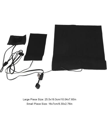 Plplaaoo 2-in-1 USB Electric Heating Cushion - 3-Speed Adjustable Temperature Waterproof Fabric Heater for Jackets and Clothing - Buy Online on GoSupps.com