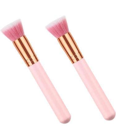 OHPHCALL 2pcs Cosmetics Brush Makeup Brishes Blush Brush Fine Bristles Highlighter Brush Makeup Brushs Wooden - Buy Online on GoSupps.com