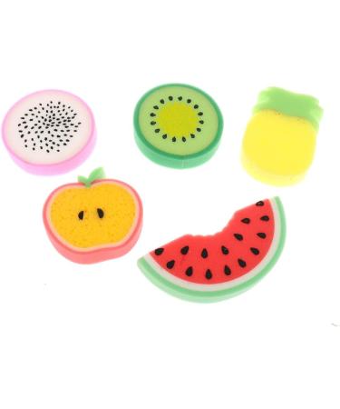 IYSHOUGONG Cute Fruit Shaped Bath Sponge - Ultra Soft Body Wash Sponge for Shower - Assorted Fruits Style 8 - Buy Online on GoSupps.com