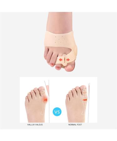 Silicone Bunion Support & Protector Sleeves - Bunion Splint with Hallux Valgus Brace & Heel Softener - One Size Fit All - Buy Online on GoSupps.com