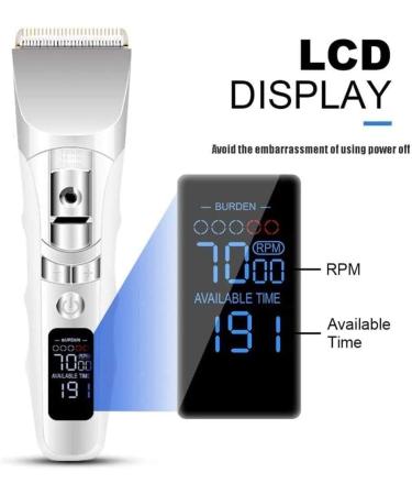 Professional Hair Clippers Kit for Men | USB Cord/Cordless Rechargeable with LED Display | Ideal for Home Barber Shop & Versatile Cutting - Buy Online on GoSupps.com