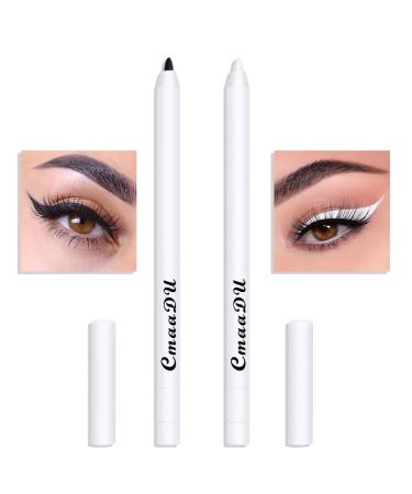 MEICOLY Classic Black White Eyeliner Pencil - Waterproof Long Lasting Gel Formula - Buy Online on GoSupps.com