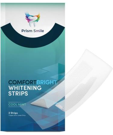 Prism Smile ComfortBright Cool Mint Teeth Whitening Strips 24 Pack with Bonus Treatments No-Slip Grip Technology Professional Whitening Treatment - Buy Online on GoSupps.com