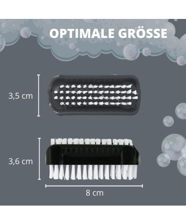 Parsa Beauty Double-Sided Nail Brush Set - 10 Black Brushes for Home & Workshop | Perfect for Hand Washing Bathroom Toilet & Sink - Buy Online on GoSupps.com