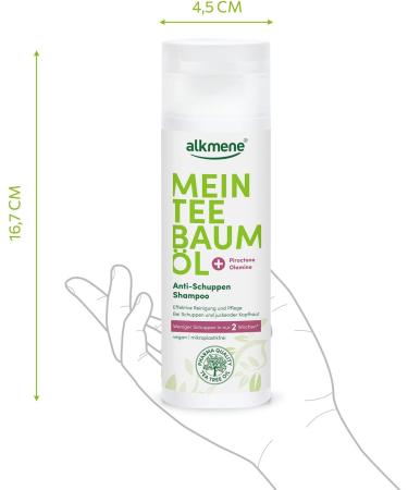  Alkmene alkmene My Tea Tree Oil Anti-Dandruff 3 x 200 ml Less dandruff in 2 weeks Shampoo against dandruff and itchy scalp Anti-dandruff shampoo - Buy Online on GoSupps.com