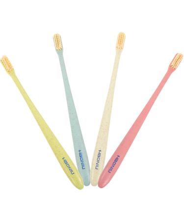 Mobestech 16 Pcs Soft Toothbrush & Tongue Brush Set - Travel-Friendly Cotton Brush 4 Pieces - Buy Online on GoSupps.com