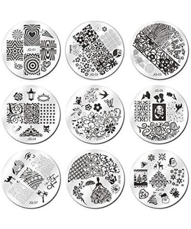BIEUTEE Nail Art Stamp Template 30 Designs Nail Stamping Stencil Complete Set with 1 Stamp & 2 Scrapers for Stunning Nail Art - Buy Online on GoSupps.com