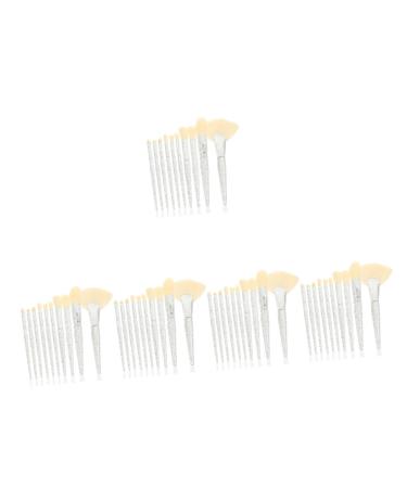 Angoily Womens 5 Sets Makeup Brush Miss Major Artificial Fiber Eye Shadow White Make Up Brush