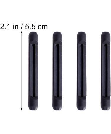 ROSENICE 5 Pairs Silicone Anti-Slip Covers for Glasses & Sunglasses - Black | International Shipping Available - Buy Online on GoSupps.com