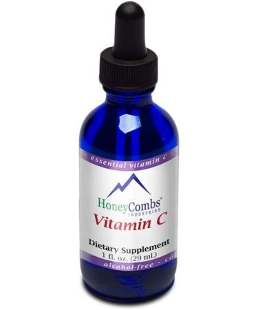 Alcohol-Free Vitamin C Drops - Liquid Supplement for Skin, Bones, Joint & Immune Health - Vegan & Non-GMO - 1 oz - Buy Online on GoSupps.com