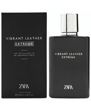 Zara Vibrant Leather Extreme Cologne Men EDP Eau De Parfum 100 ML (3.38 FL OZ)