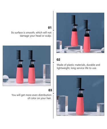Beaupretty 2pcs Hair Dye Applicator Bottles & Comb | Hair Coloring Squeeze Bottles for Perfect Application - Buy Online on GoSupps.com