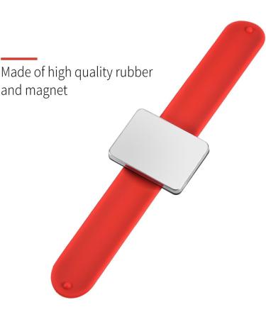 Magnetic Hair Clip Wrist Band Hair Clips Bracelet for Hairpin collection(Red) - Buy Online on GoSupps.com