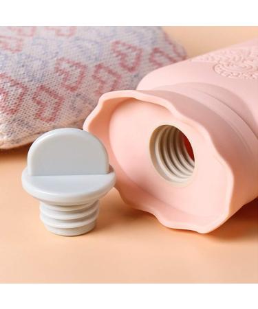 Buy Silicone Heat Bottle with Stylish Cover - Removable Washable Rope Cover (Pink) | International Shipping Available - Buy Online on GoSupps.com