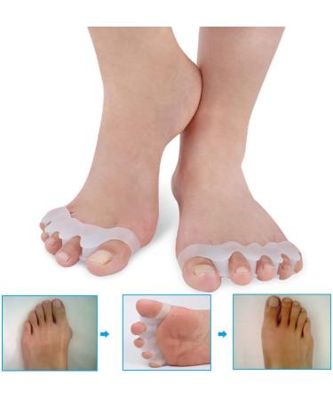 Hammer Toe Corrector & Bunion Relief Separator - One Size with 5 Holes | Ideal for Arthritis & Plantar Pain - Buy Online on GoSupps.com