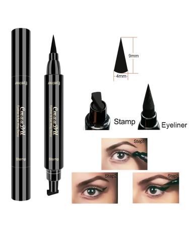 FAEYLI 2 in 1 Professional Makeup Black Waterproof Liquid Eyeliner Stamp - Buy Online on GoSupps.com
