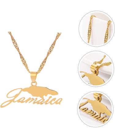 PRETYZOOM 1pc Map English Alphabet Necklace Neck Pendant Versatile Necklace Personality Decorate Alloy - Buy Online on GoSupps.com