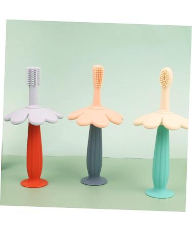 Minkissy Infant Silicone Toothbrush - 1 Pack Pink Oral Care Brush for Children - Buy Online on GoSupps.com